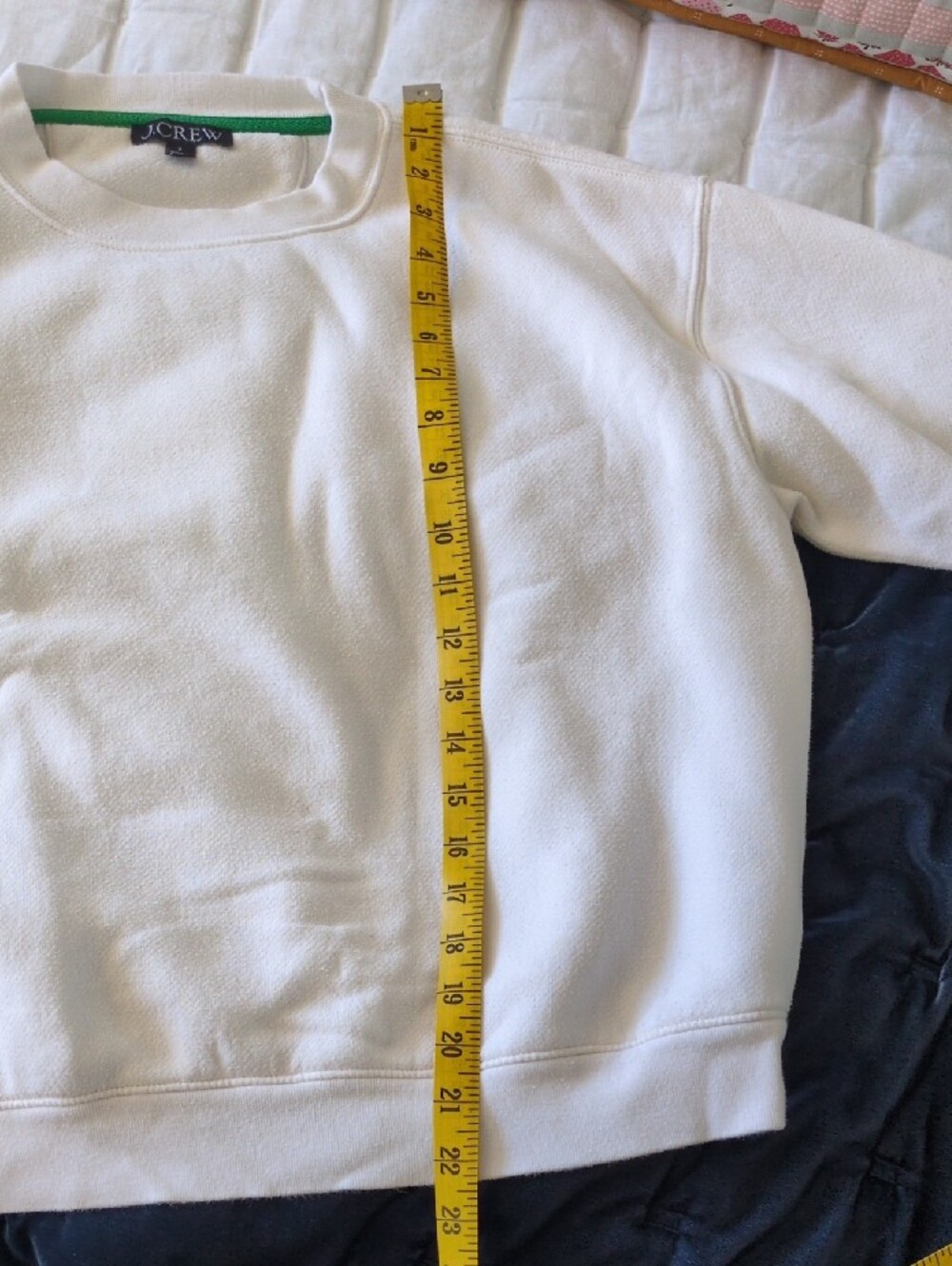J. Crew White Crewneck Sweatshirt, Small - Picture 9 of 15
